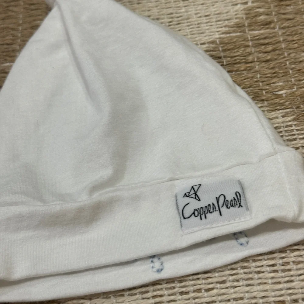 Grayson embroidered hat personalized knotted baby boy monogrammed